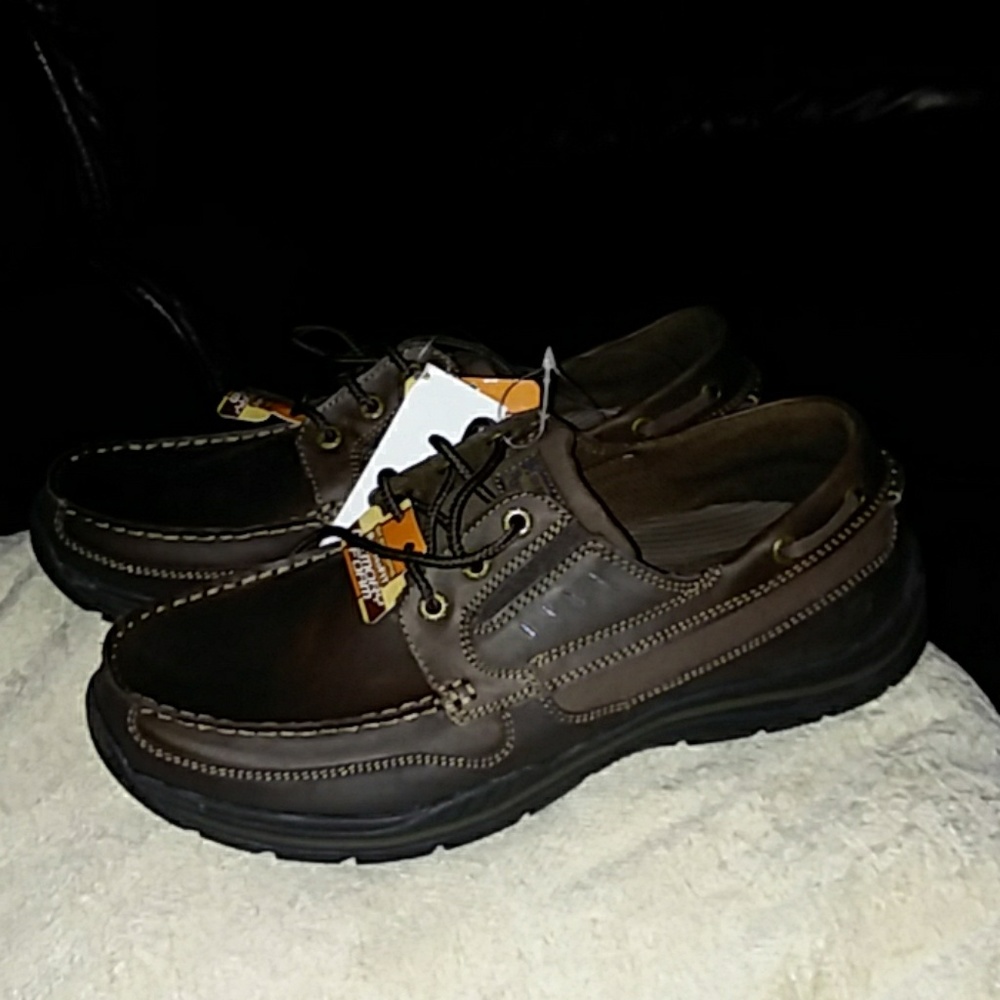 Skechers relaxe ld fit memory foam boat shoes